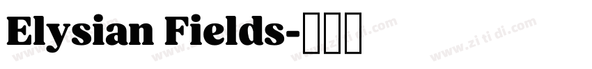 Elysian Fields字体转换